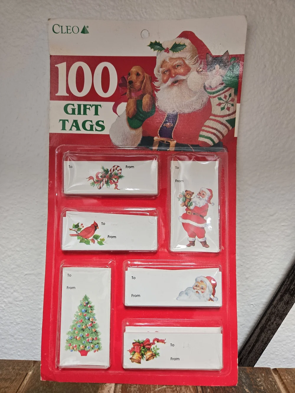 Vintage New Cleo Christmas Gift Tags 100pc New In Pkg